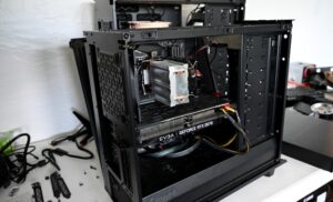 Desktop PC open for repair - Netgrape PC and laptop repairs in Ballito and the KZN North Coast