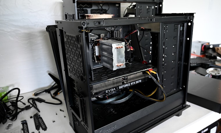 Desktop PC open for repair - Netgrape PC and laptop repairs in Ballito and the KZN North Coast